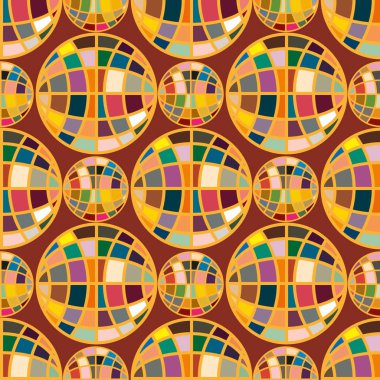 Renk seamless modeli ile işbirliği dünya küre.