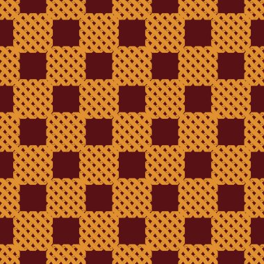 Soyut hasır geometrik seamless modeli. Vektör çizim 