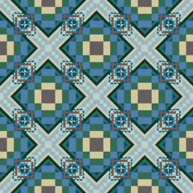 Geometrik etnik desen sorunsuz tasarım arka plan veya duvar kağıdı için