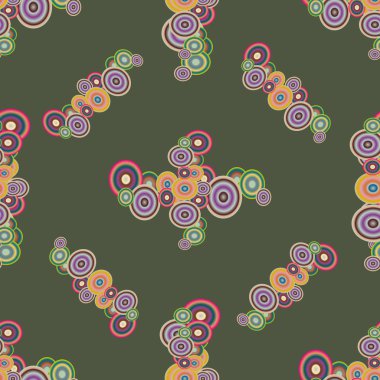 Soyut geometrik renkli seamless modeli daireler ile