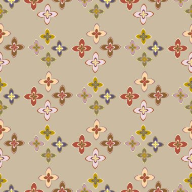 Yeni basit soyut geometrik seamless modeli ile arka plan için çiçekler