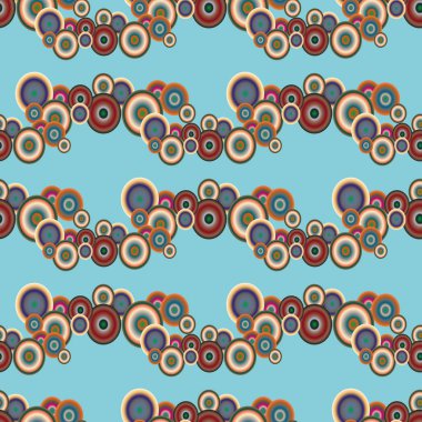 Soyut geometrik renkli seamless modeli daireler, arka plan ile