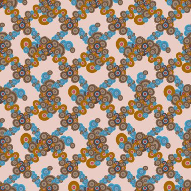 Soyut geometrik renkli seamless modeli daireler, arka plan ile