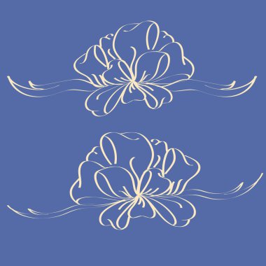 Set çekilmiş yay izole el renk arka plan üzerinde.