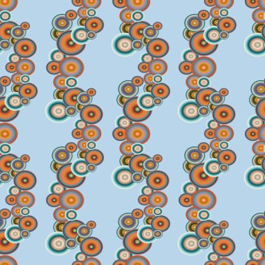 Soyut geometrik renkli seamless modeli daireler, arka plan ile