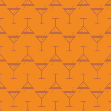 Tropik kokteyller renkli seamless modeli