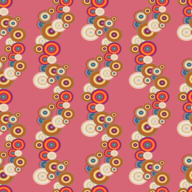 Soyut geometrik renkli seamless modeli daireler, arka plan ile