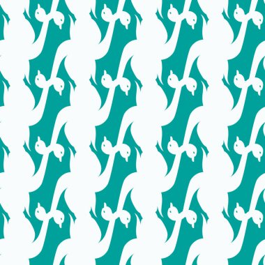 Kuğu renkli parlak seamless modeli