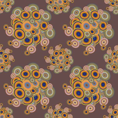 Soyut geometrik renkli seamless modeli daireler, arka plan ile