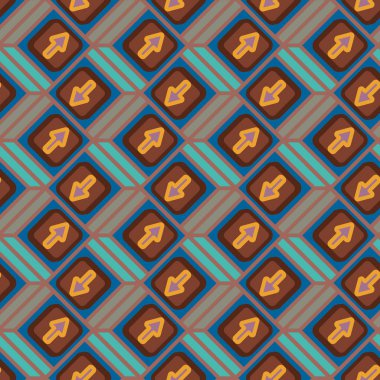 Ok düğmeleri ile Dikişsiz soyut desen