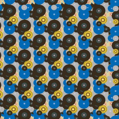 Soyut geometrik renkli seamless modeli daireler, arka plan ile