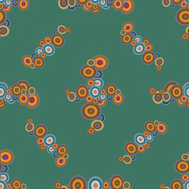 Soyut geometrik renkli seamless modeli daireler ile