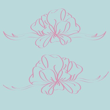 Set çekilmiş yay izole el renk arka plan üzerinde.