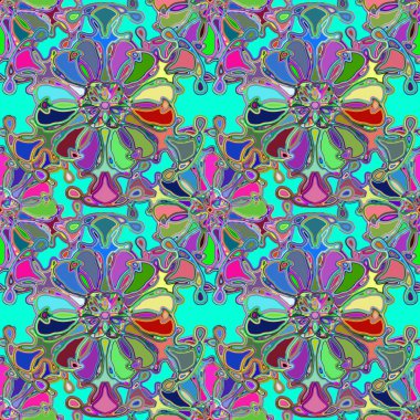 Soyut kaleydoskop renkli Dikişsiz desen arka planı için. 