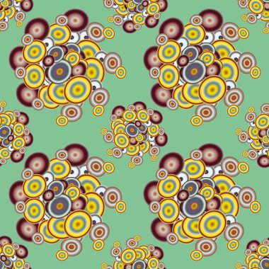 Soyut geometrik renkli seamless modeli daireler, arka plan ile