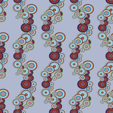 Soyut geometrik renkli seamless modeli daireler, arka plan ile