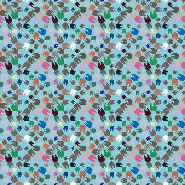 Çok renkli diş parlak Dikişsiz desen arka planı için.