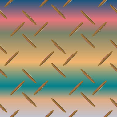 Oluklu Metal Dikişsiz desen vektör çizim.