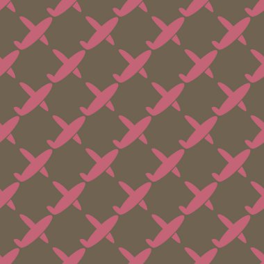 Uçakların, vektör çizim seamless modeli