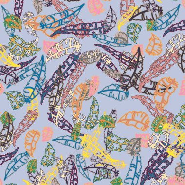 Tüyler, vektör çizim ile zemin 