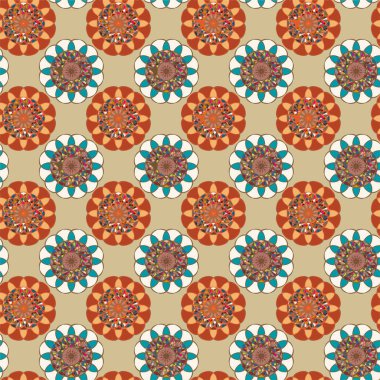  soyut çiçek geometrik Dikişsiz desen arka planı için