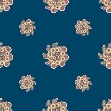 Soyut geometrik renkli seamless modeli daireler, arka plan ile