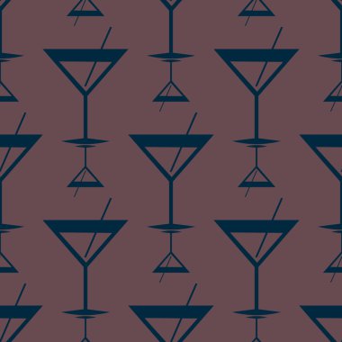 Tropik kokteyller renkli seamless modeli