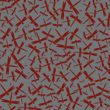 Dekoratif renkli seamless modeli ile şirin yusufçuk