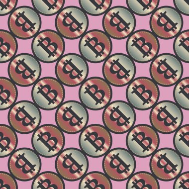 bitcoins parlak parlak pahalı sikkeleri ile Seamless modeli 