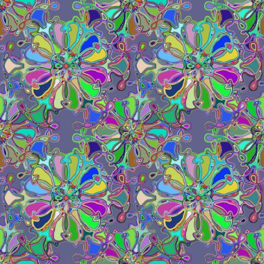 Soyut kaleydoskop renkli Dikişsiz desen arka planı için. 