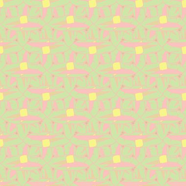 Çiçekler, vektör çizim ile çok renkli geometrik seamless modeli 