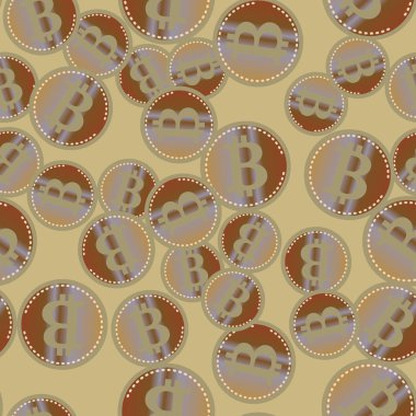 bitcoins parlak parlak pahalı sikkeleri ile Seamless modeli 