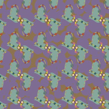 Soyut kalpler Dikişsiz desen arka planı için. 