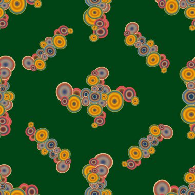 Soyut geometrik renkli seamless modeli daireler ile