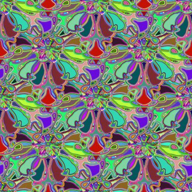Soyut kaleydoskop renkli Dikişsiz desen arka planı için. 