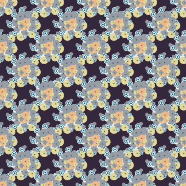 Soyut geometrik renkli seamless modeli daireler, arka plan ile