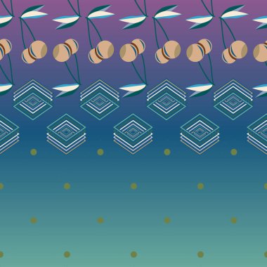 kiraz seamless modeli. Tekstil Ambalaj ve duvar kağıtları için iyi.