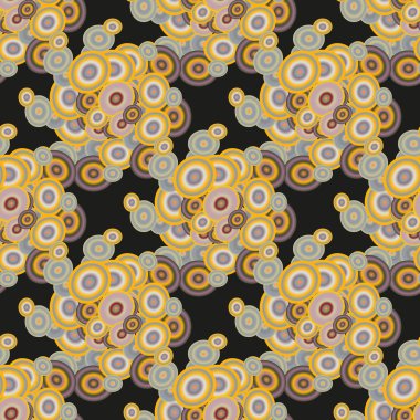 Soyut geometrik renkli seamless modeli daireler, arka plan ile