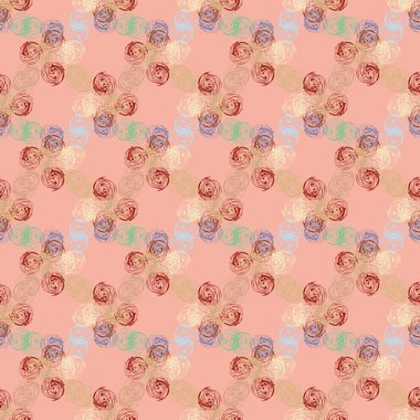 Soyut geometrik renkli seamless modeli, arka plan