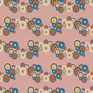 Soyut geometrik renkli seamless modeli daireler, arka plan ile