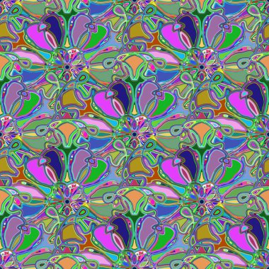 Soyut kaleydoskop renkli Dikişsiz desen arka planı için. 