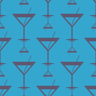 Tropik kokteyller renkli seamless modeli