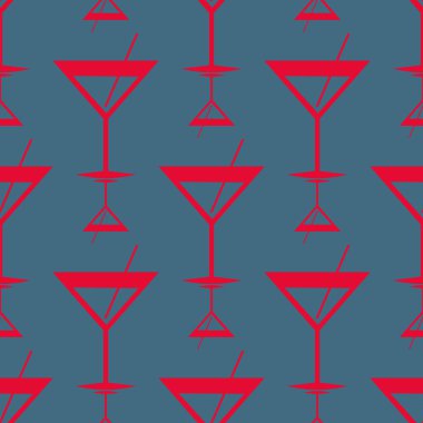 Tropik kokteyller renkli seamless modeli