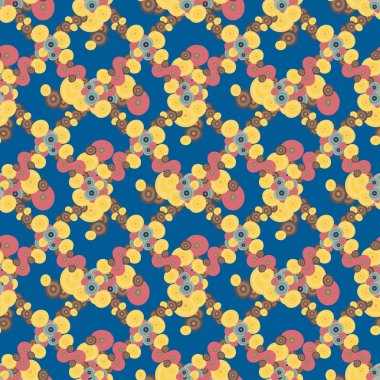 Soyut geometrik renkli seamless modeli daireler, arka plan ile