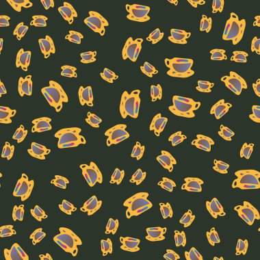 Kahve ya da çay Dikişsiz desen bardak.