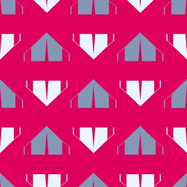 çizgi film kamp çadırları ile renk seamless modeli