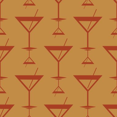 Tropik kokteyller renkli seamless modeli