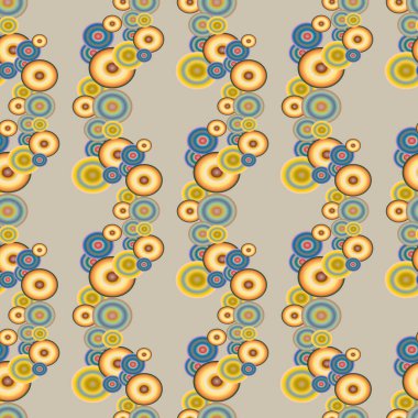Soyut geometrik renkli seamless modeli daireler, arka plan ile