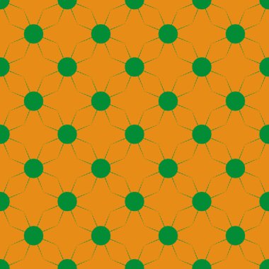 Çok renkli basit geometrik güneş ile Seamless modeli.