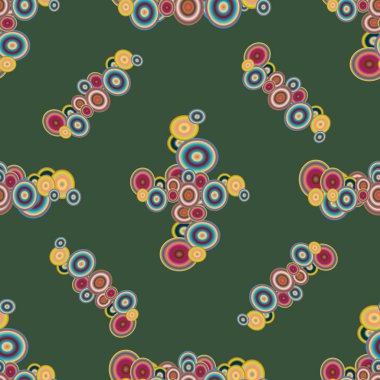 Soyut geometrik renkli seamless modeli daireler ile